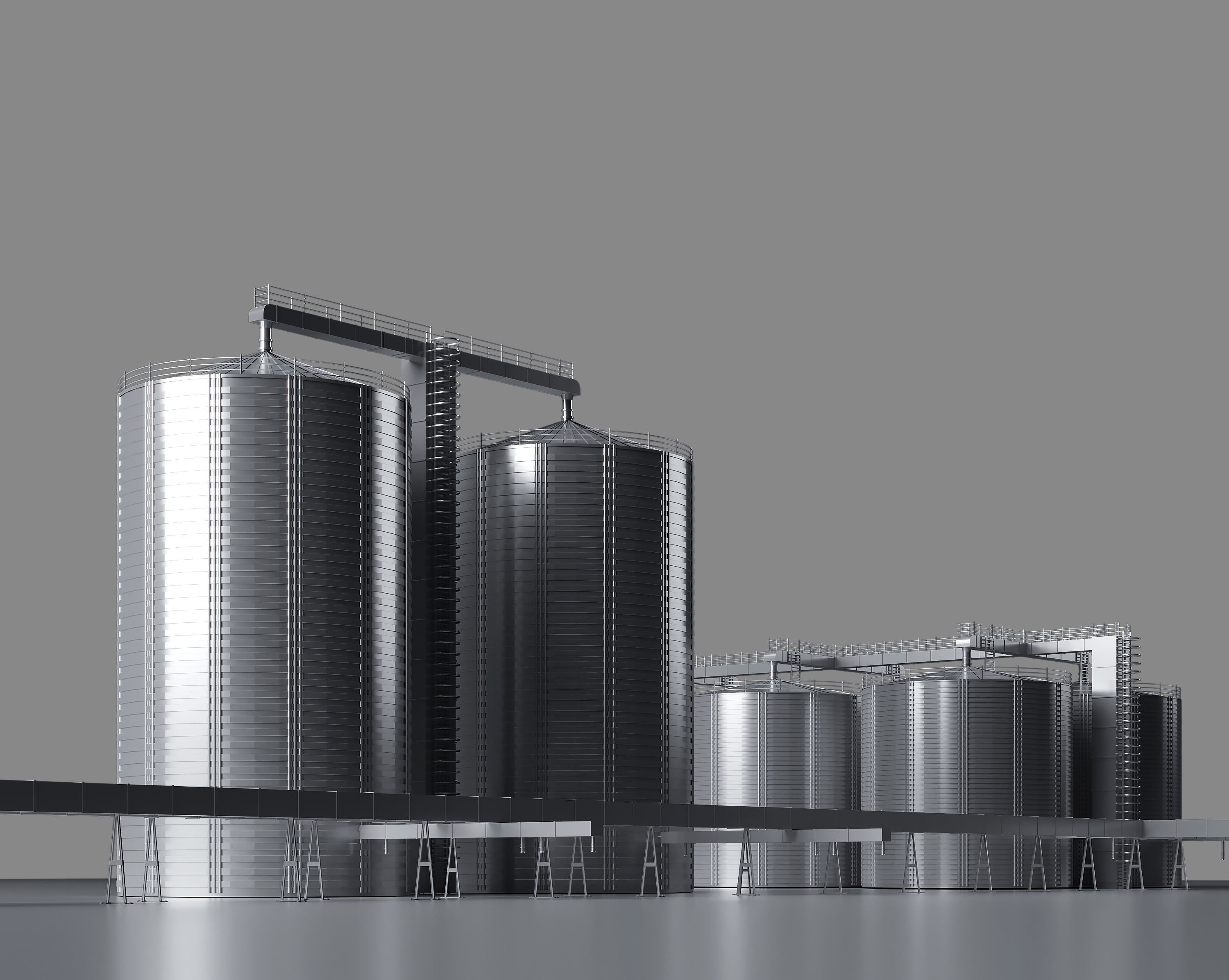 Grain Elevator Complex  3D model_3