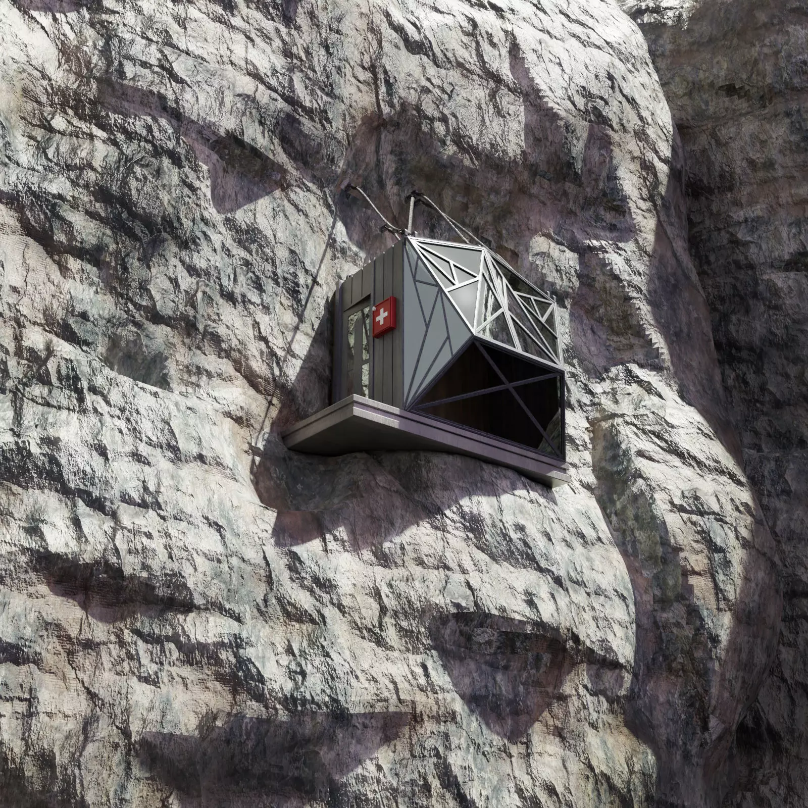 Rock climbing resort Free 3D model