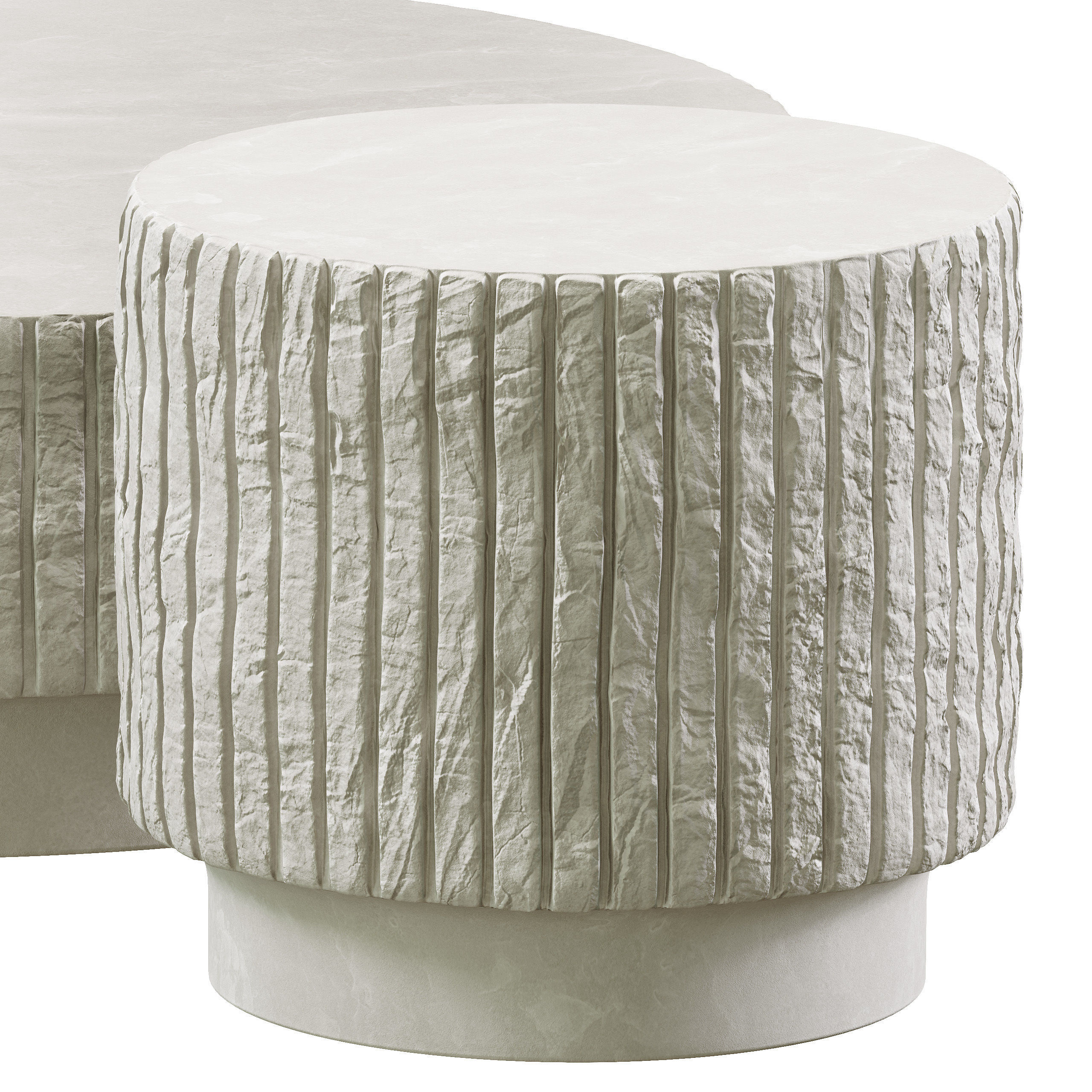 Hume Stone Coffee Table by David Shaw 3D model_4