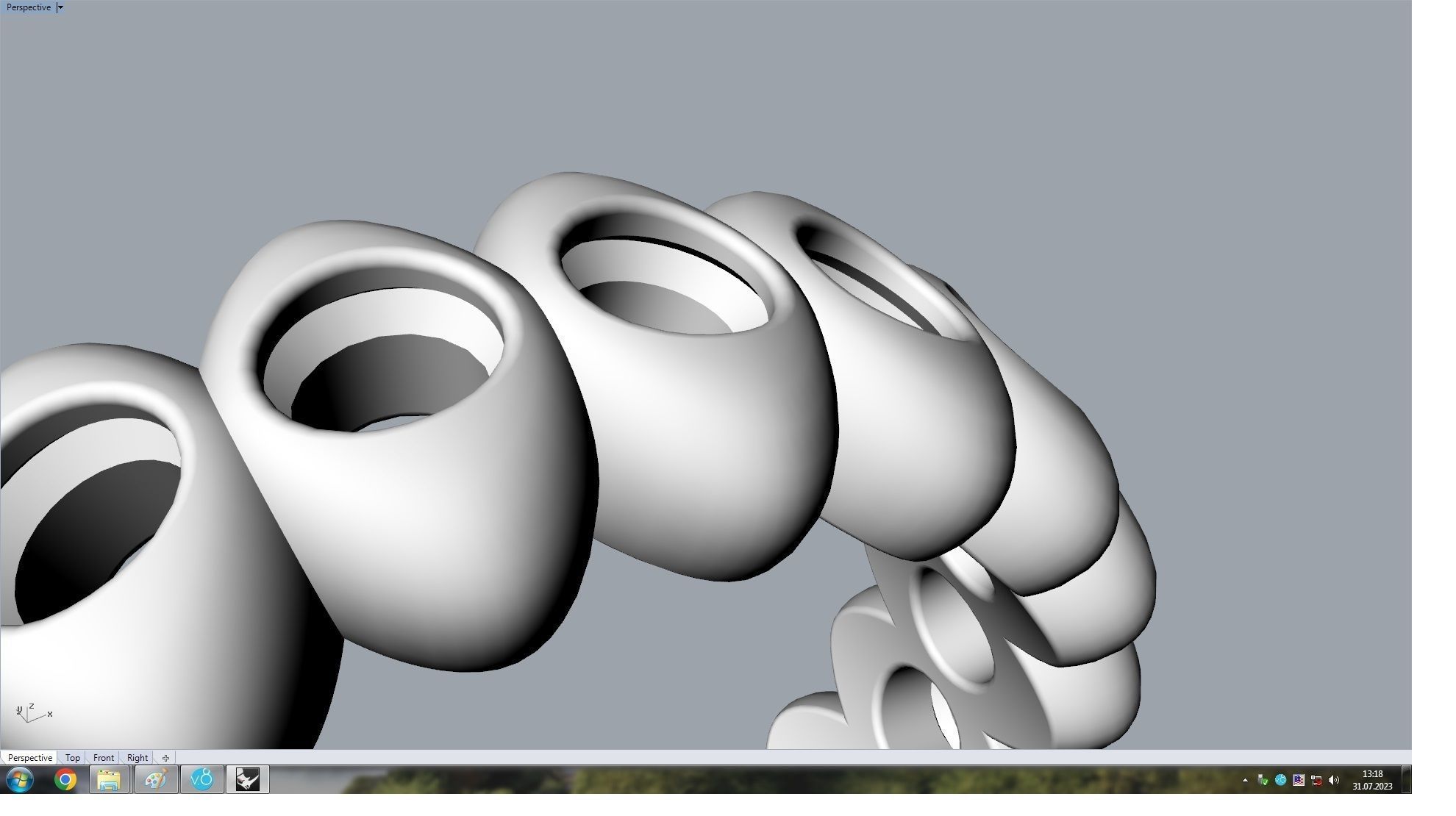  Rainbow Multicoloured Gemstone Eternity Ring 16 3 mm 3D print model_5