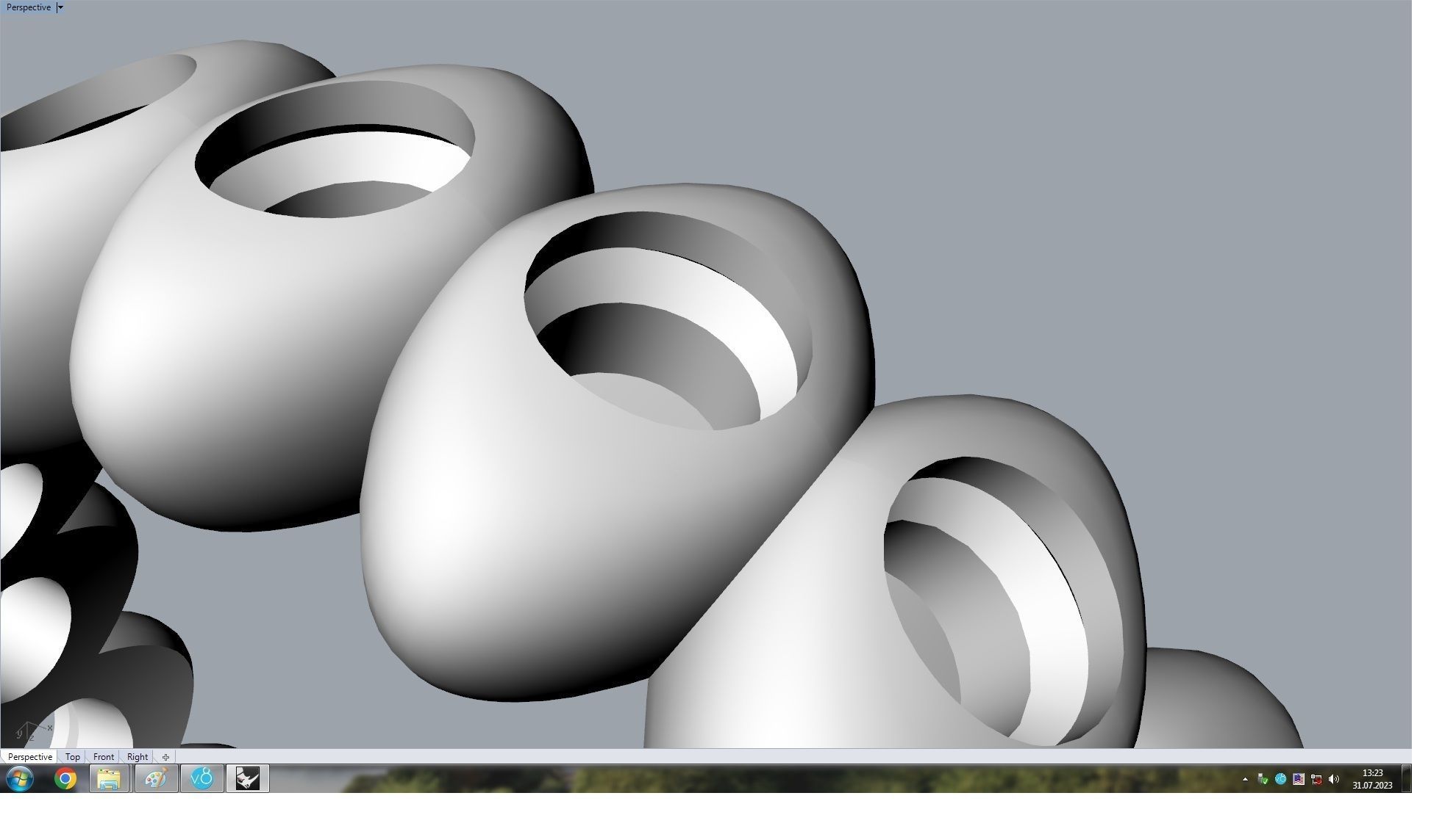 Rainbow Multicoloured Gemstone Eternity Ring 16 5 mm 3D print model_7