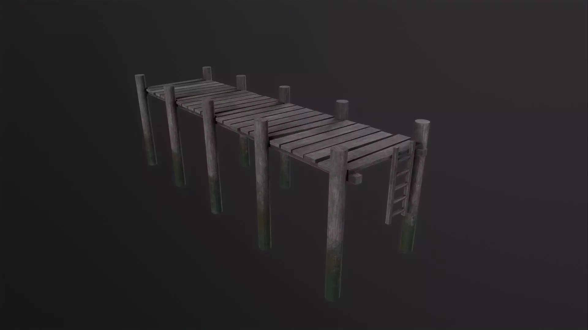 Dock 3D Model Low-poly 3D model_0