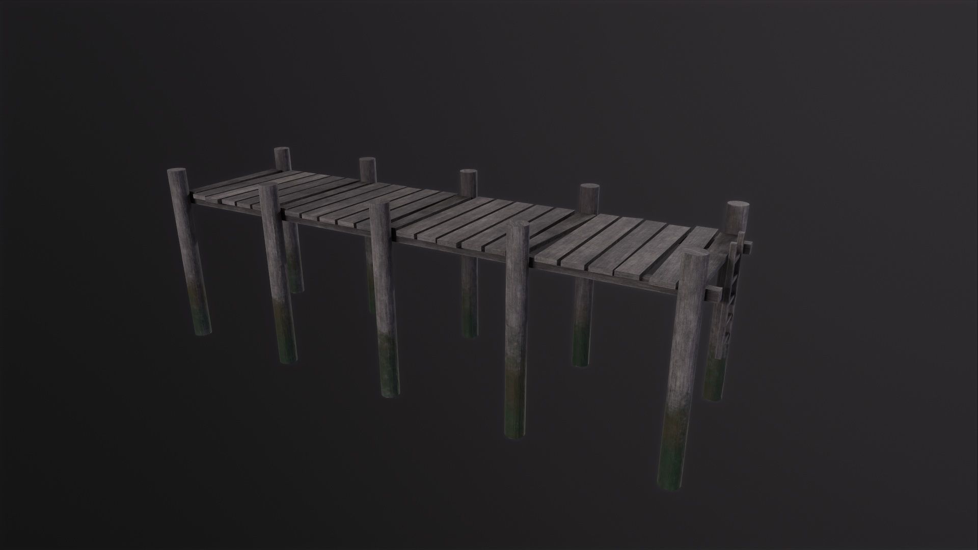 Dock 3D Model Low-poly 3D model_2