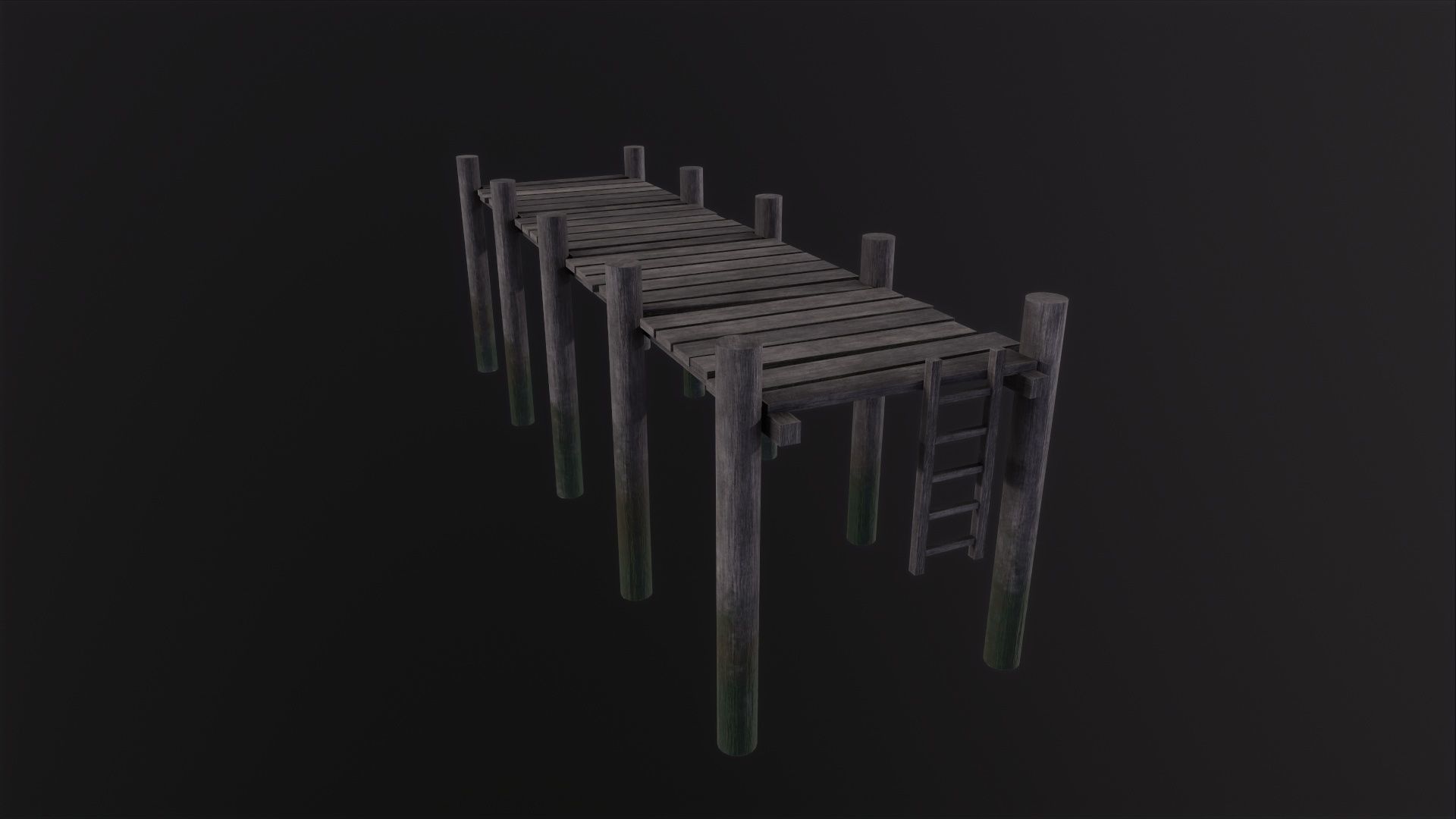 Dock 3D Model Low-poly 3D model_3