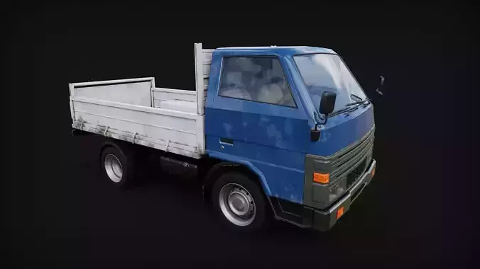 Lorry Truck Toyota Dyna Low-poly 3D model