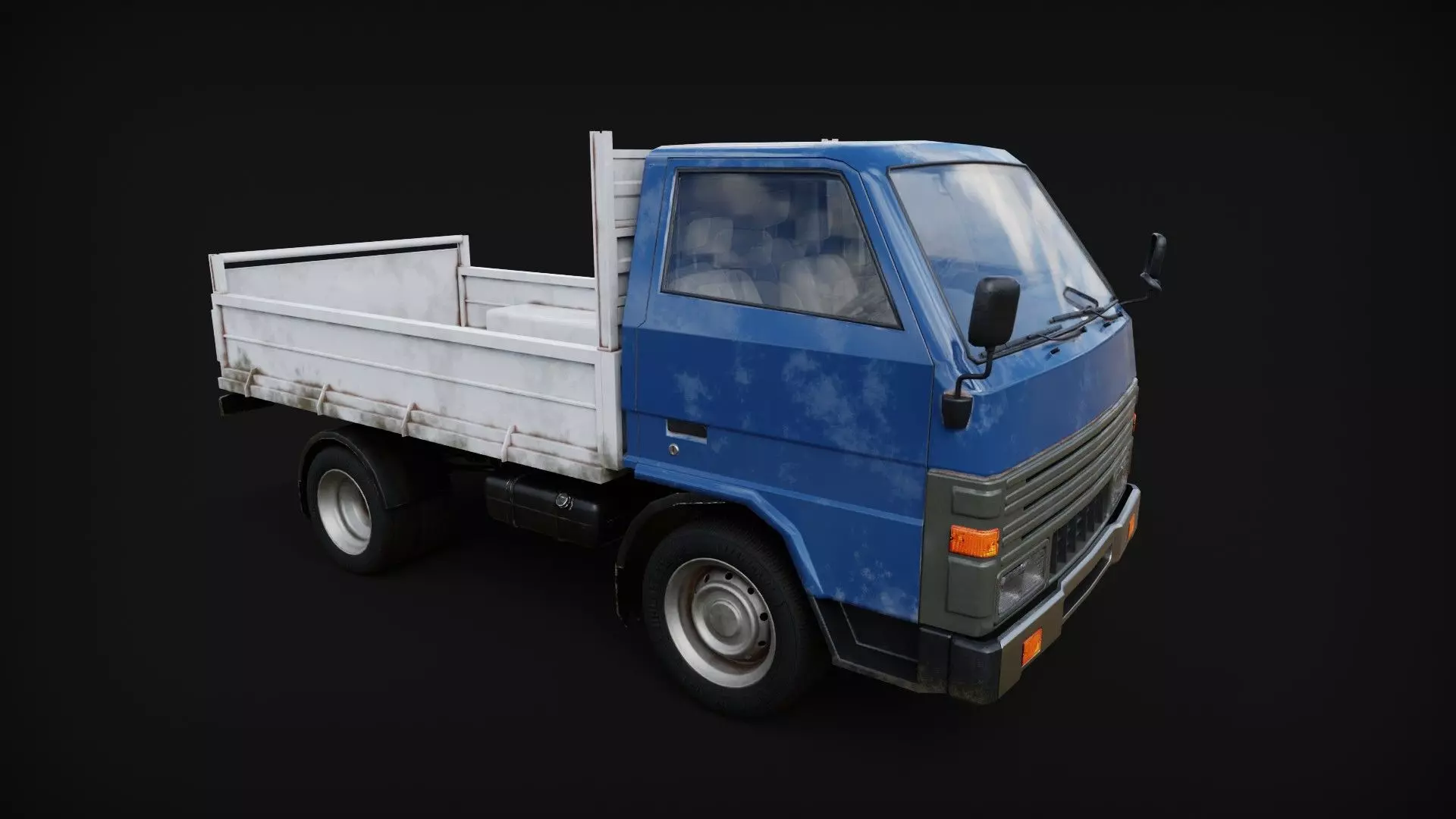 Lorry Truck Toyota Dyna Low-poly 3D model_0