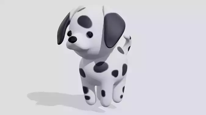 Cute dalmatian dog 