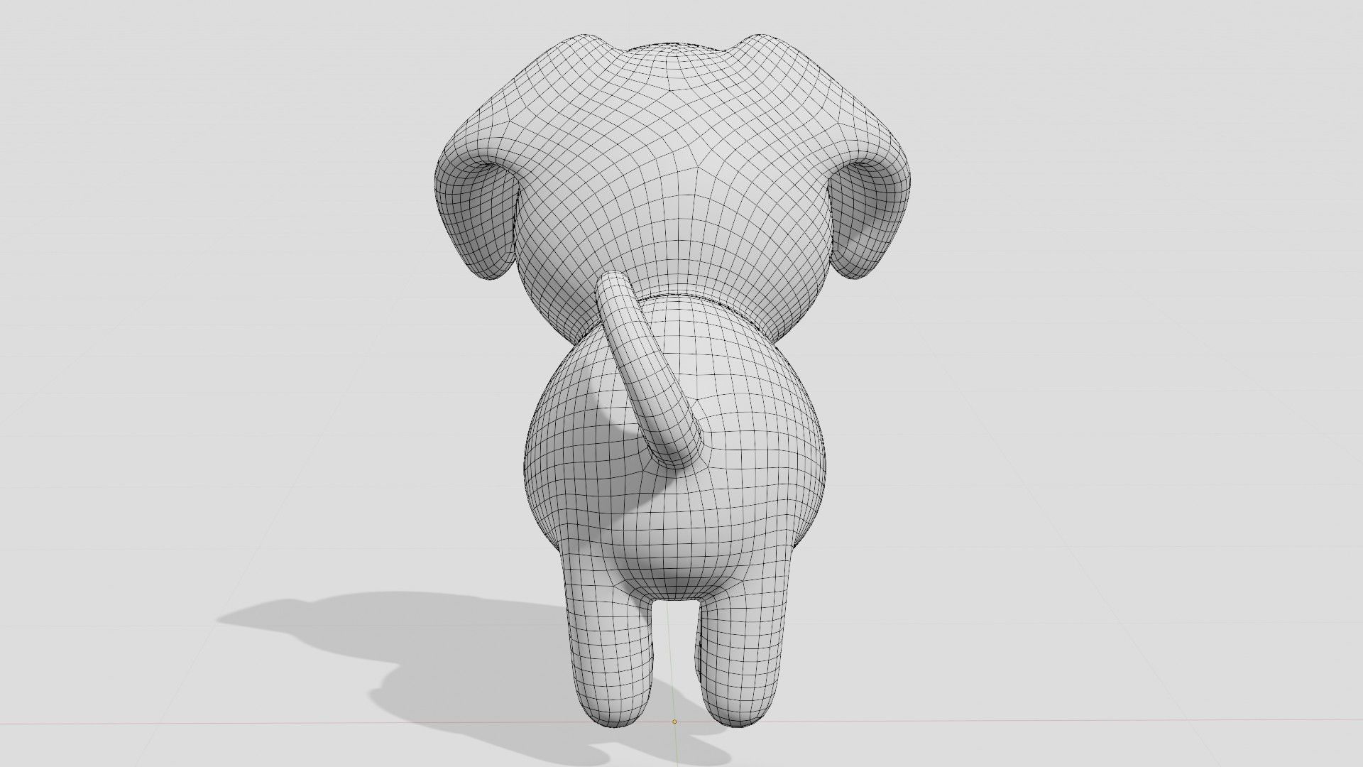 Cute dalmatian dog  Low-poly 3D model_5