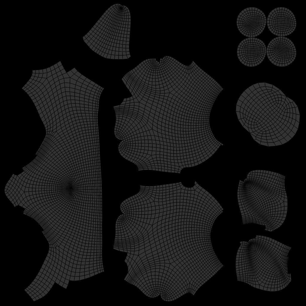 Cute dalmatian dog  Low-poly 3D model_8