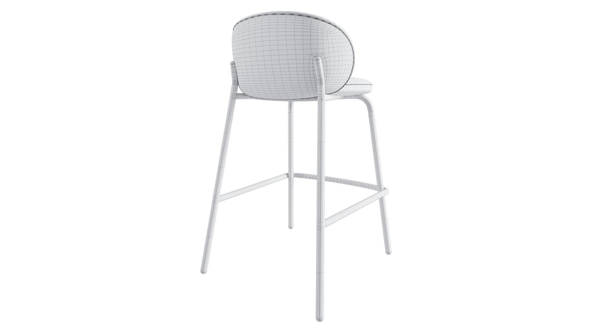 Princeton barstool 3D model_5