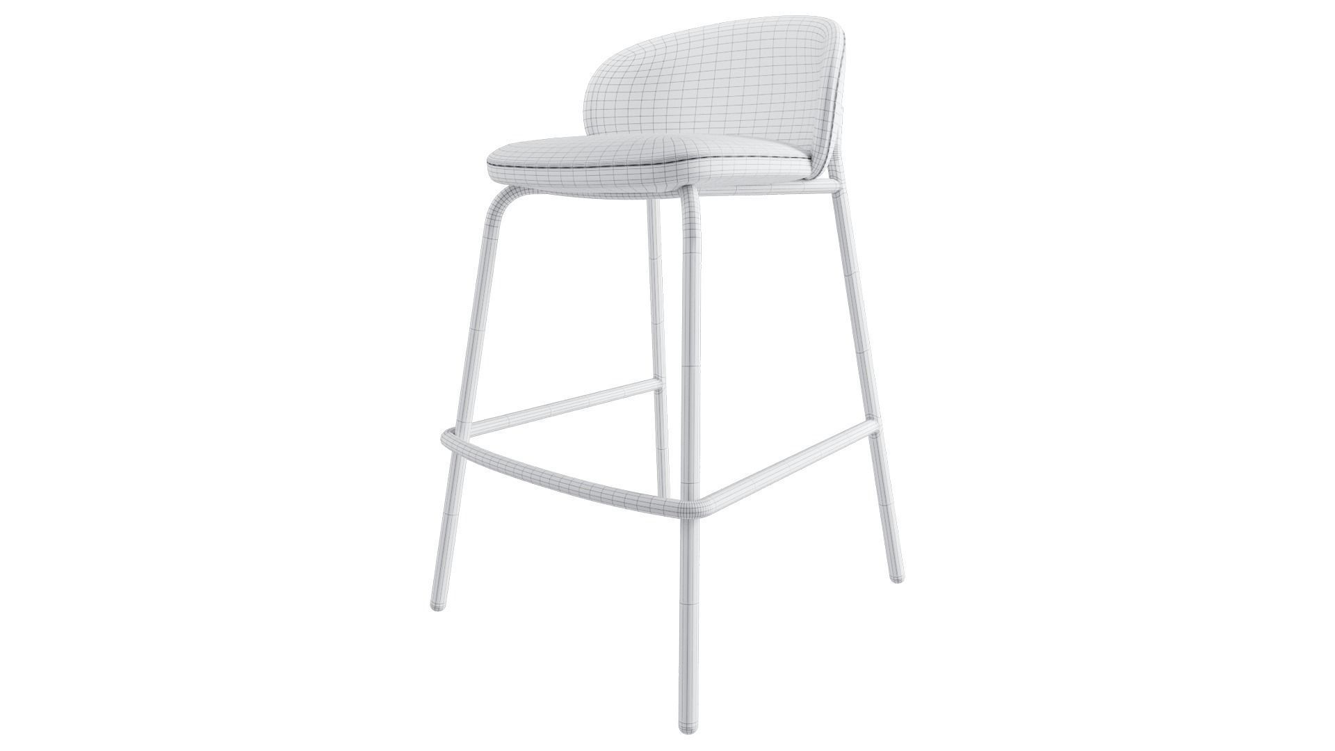 Princeton barstool 3D model_6
