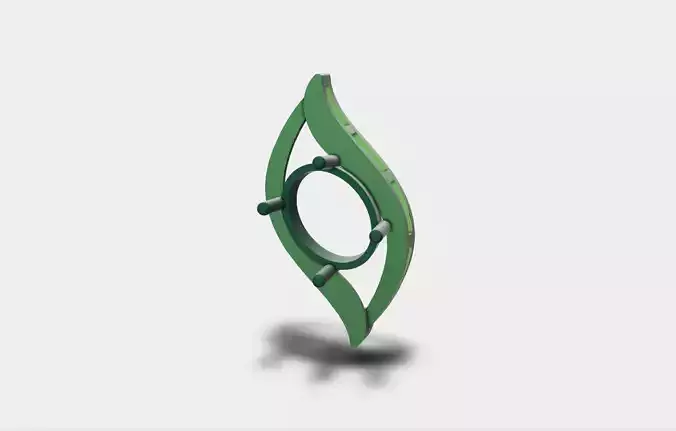 Oval Stone modern style pendant for women 