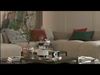 Contemporary Living Room Interior Scene and Dining Low-poly 3D model_1