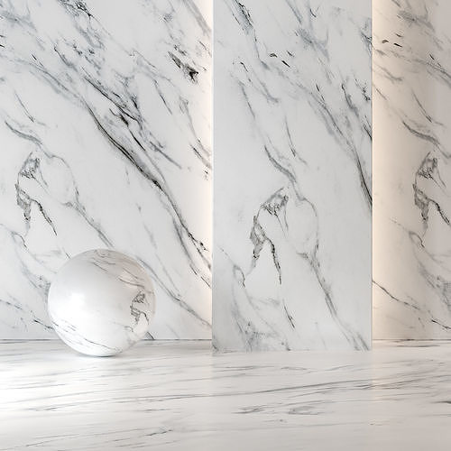 White Marble Decoration 8k PBR Material Texture Drcg 002 Texture