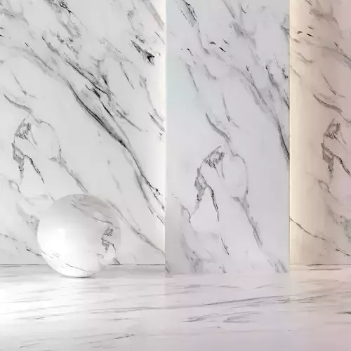 White Marble Decoration 8k PBR Material Texture Drcg 002