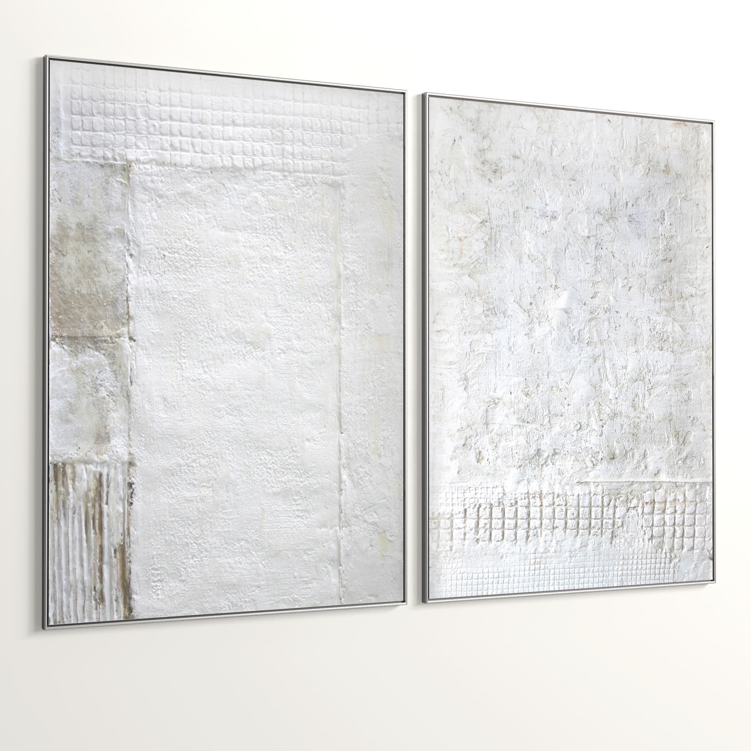 Plaster Two Photo Frame 363 Low-poly 3D model_1