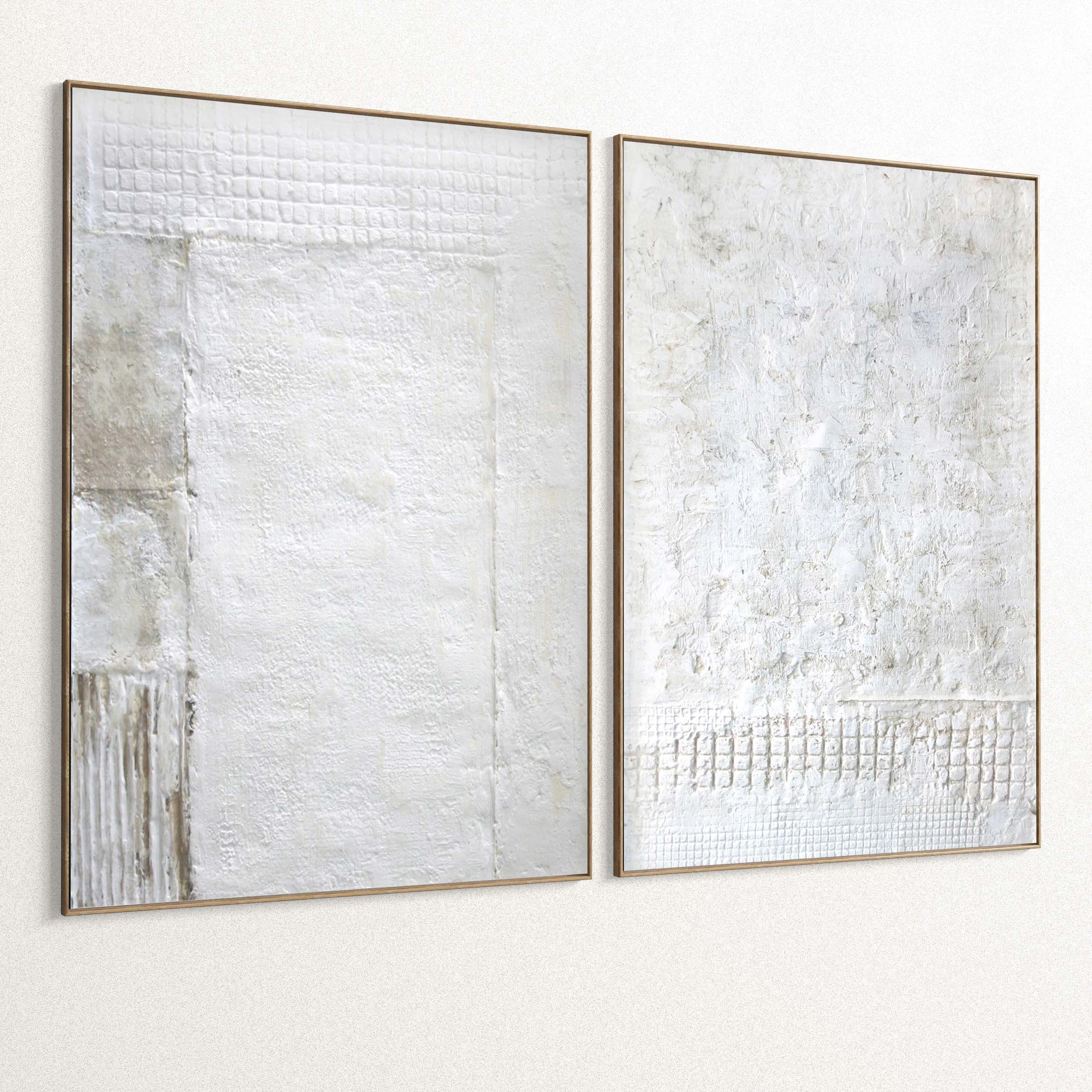 Plaster Two Photo Frame 363 Low-poly 3D model_5