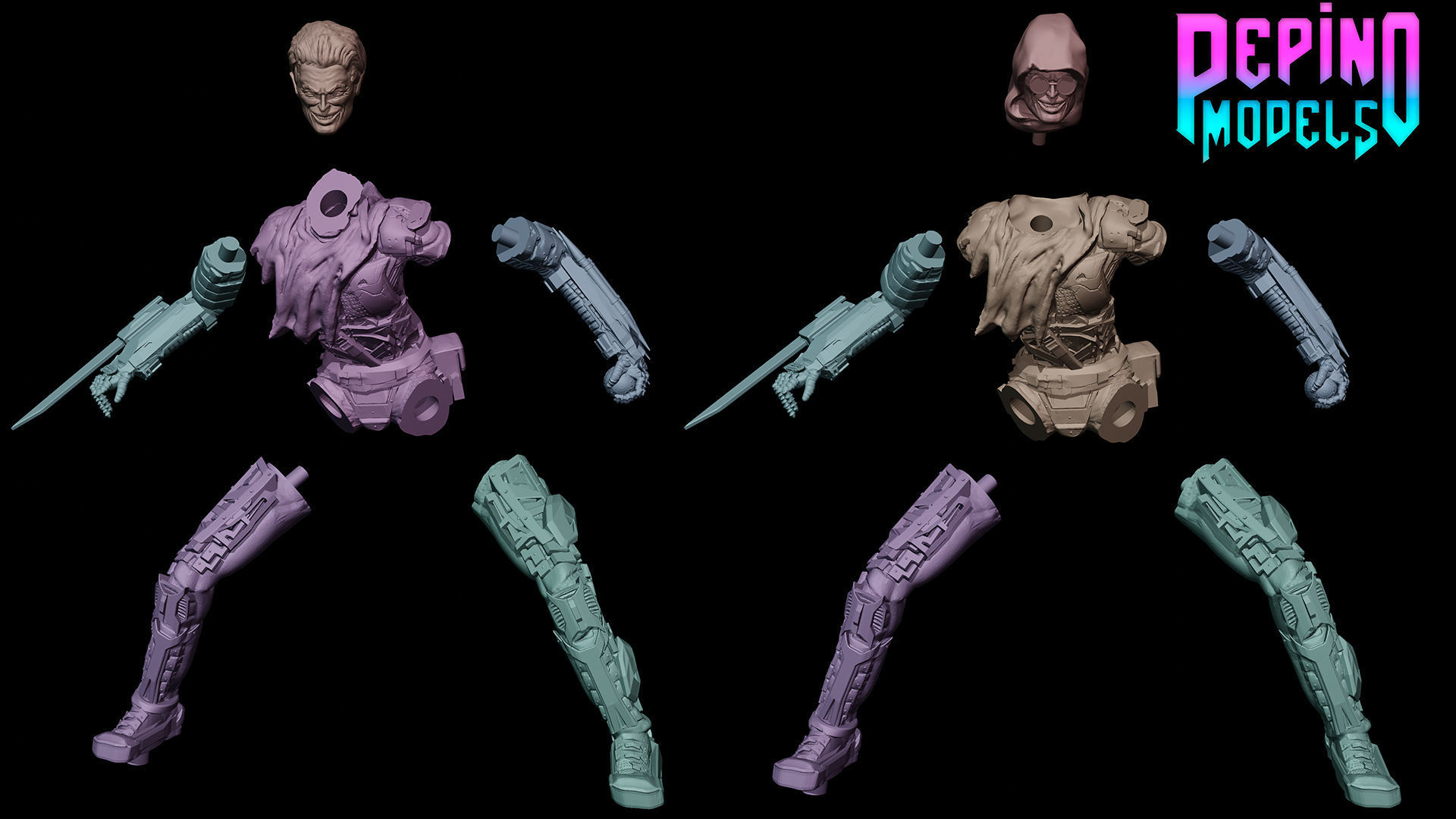 Green Goblin from Spiderman No Way Home - 62mm scale miniature 3D print model_1