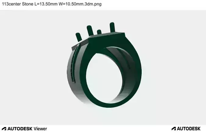 Men Ring with Oval Stone