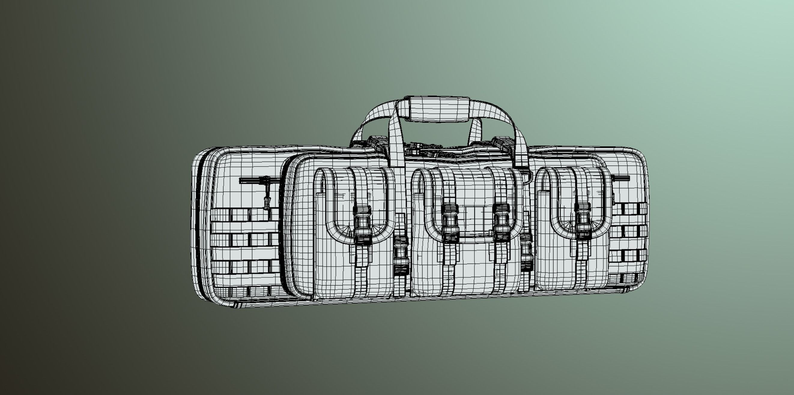 Military Rifle Case Free 3D model_6