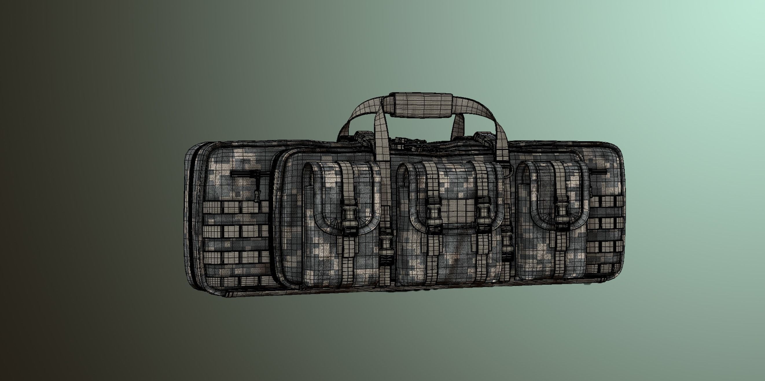 Military Rifle Case Free 3D model_5