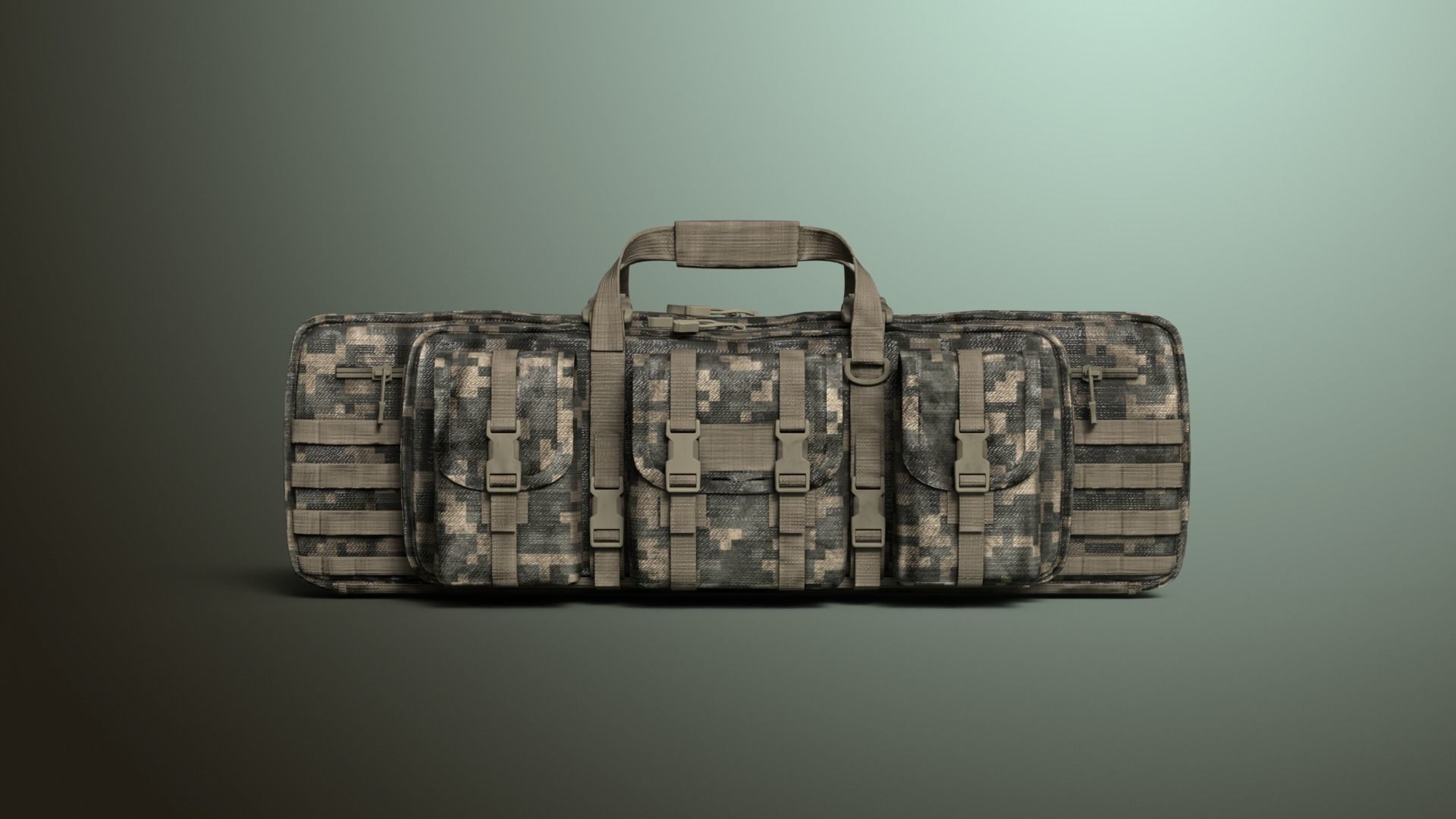 Military Rifle Case Free 3D model_2