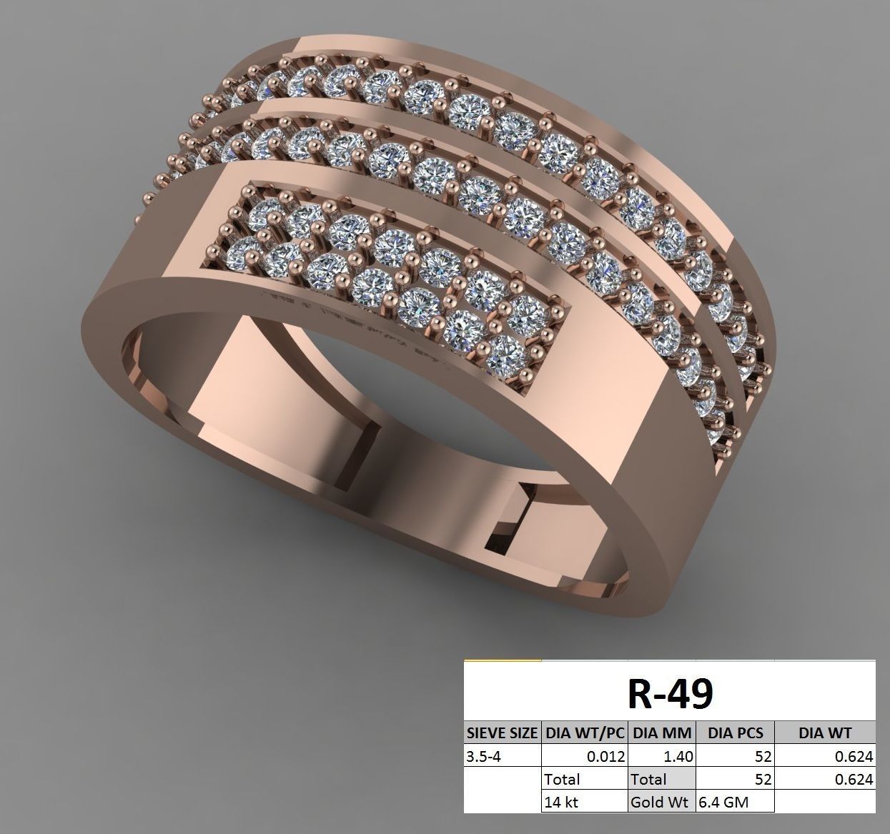 rings 3D print model_65