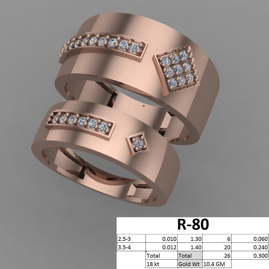 rings 3D print model_78