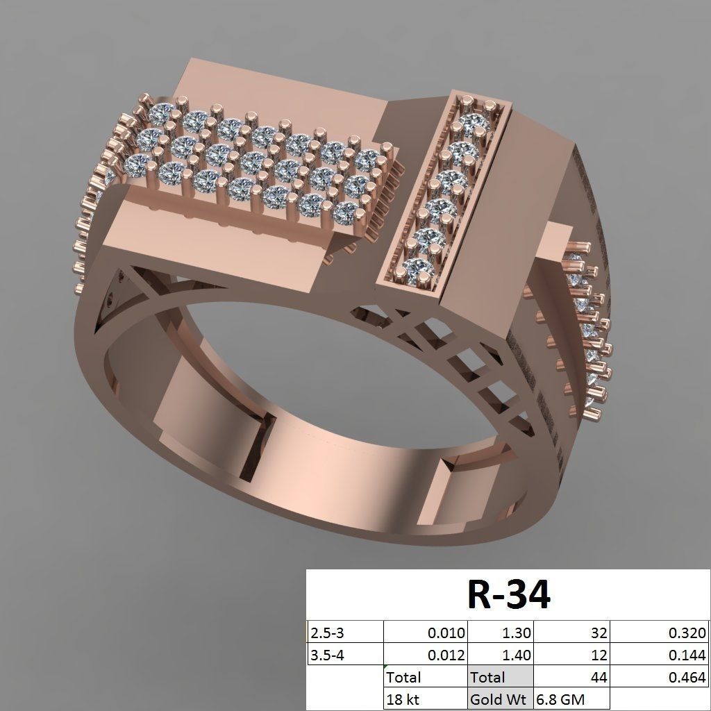 rings 3D print model_36