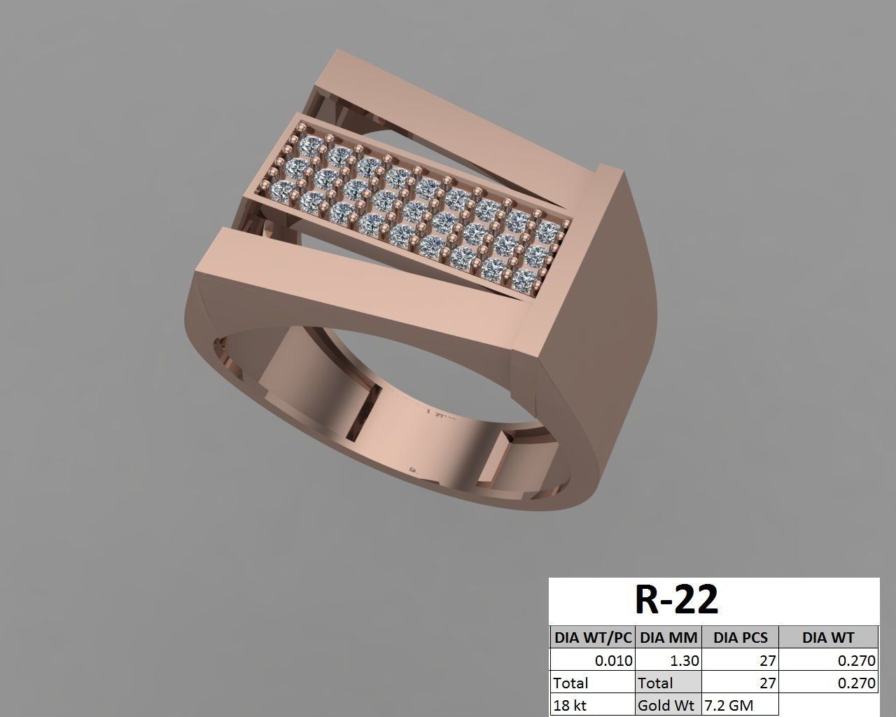 rings 3D print model_7