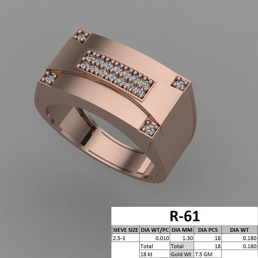 rings 3D print model_11