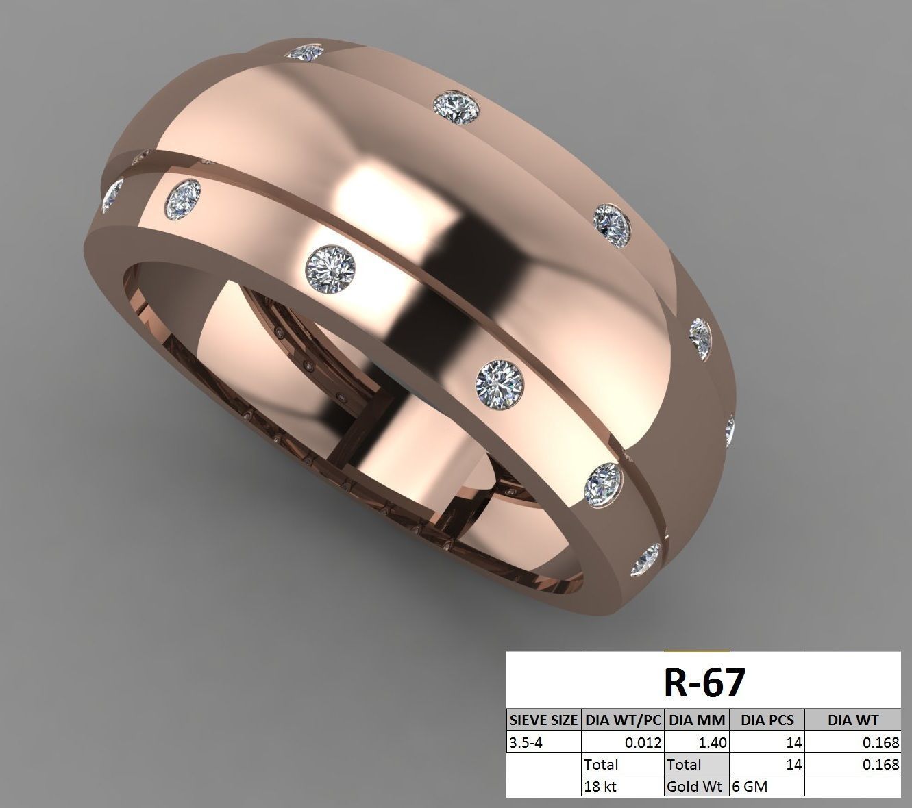 rings 3D print model_41