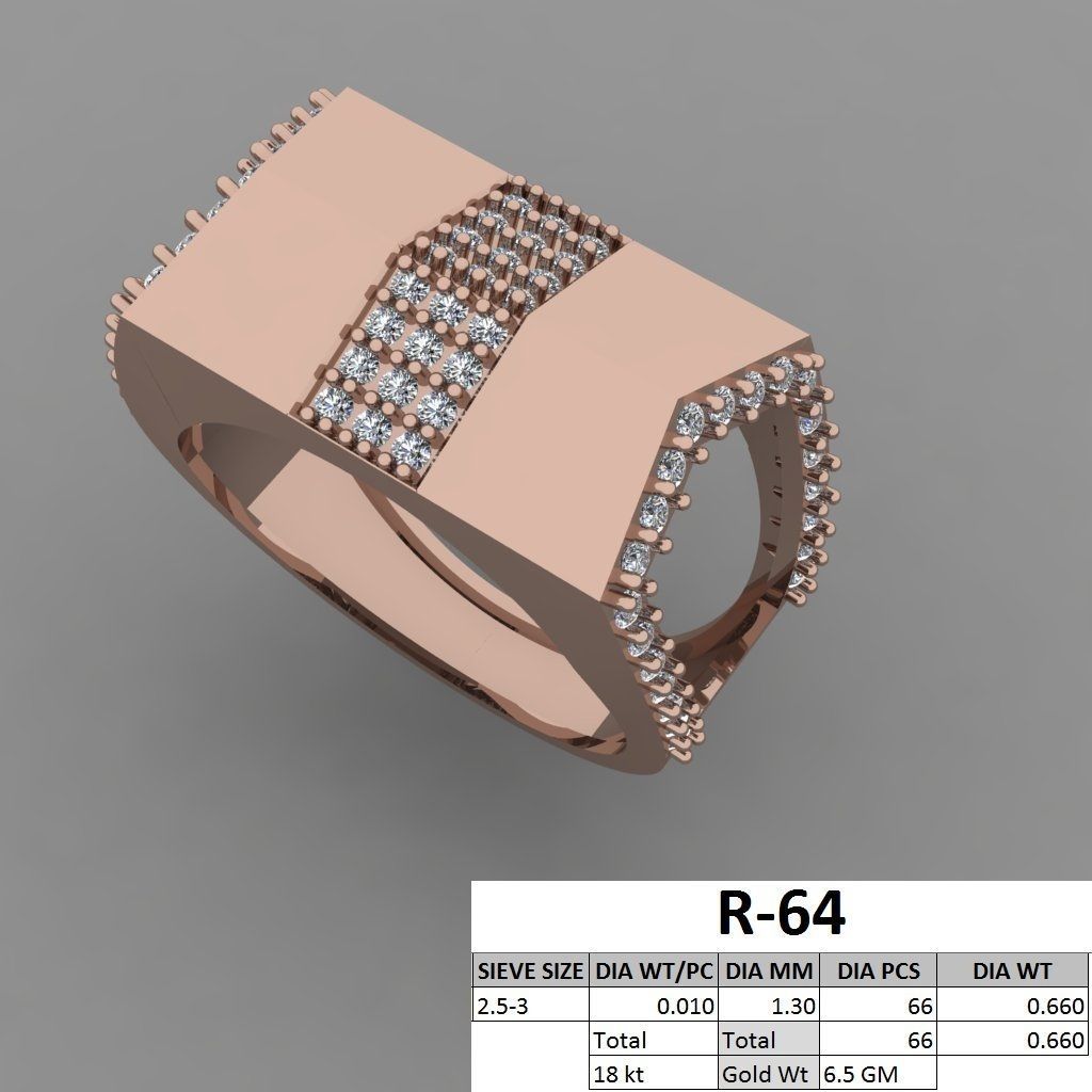 rings 3D print model_35