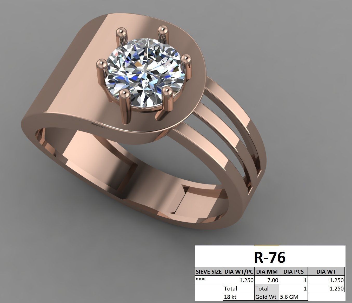 rings 3D print model_51