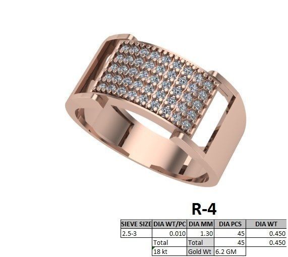 rings 3D print model_3