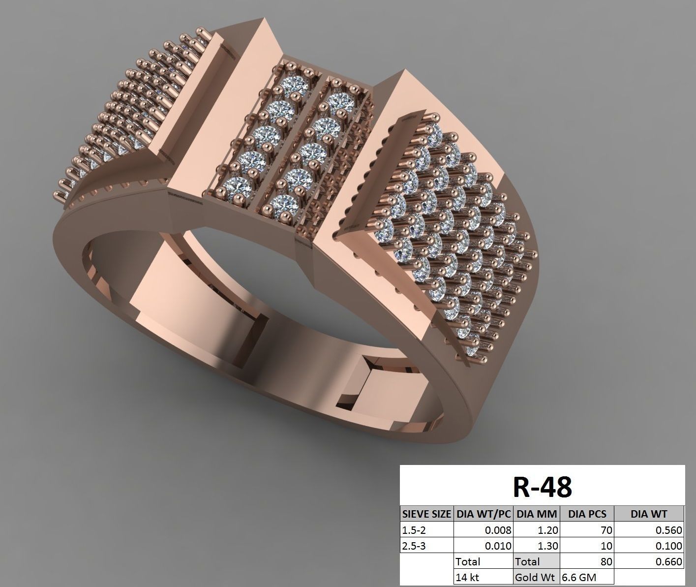 rings 3D print model_59