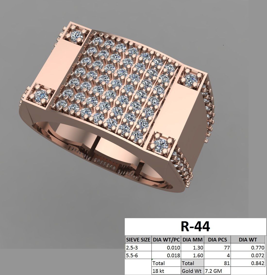 rings 3D print model_69