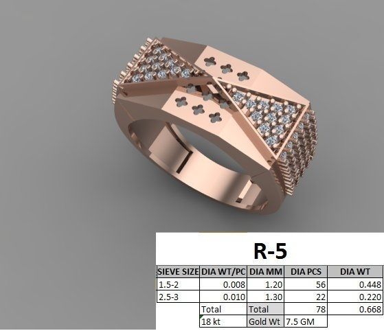 rings 3D print model_1