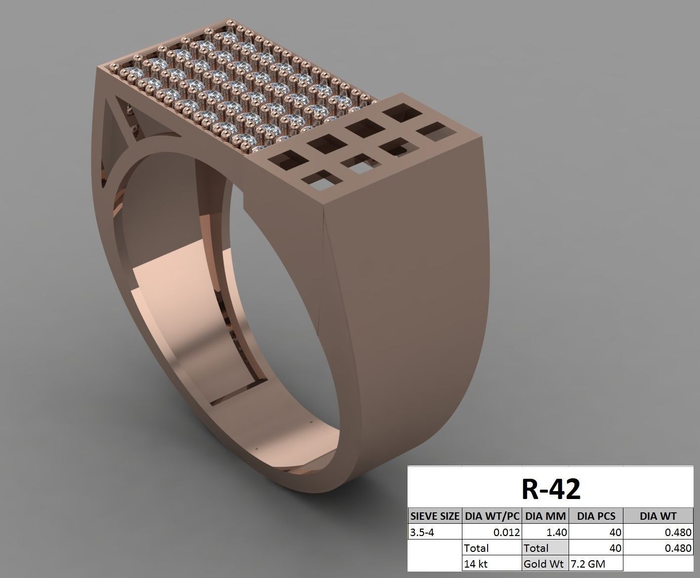 rings 3D print model_81