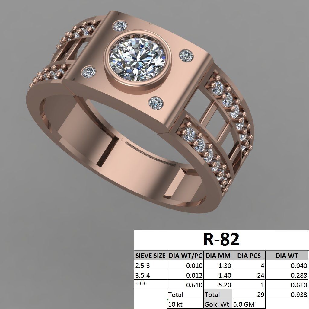 rings 3D print model_63