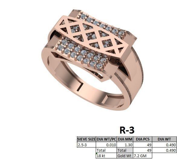 rings 3D print model_4