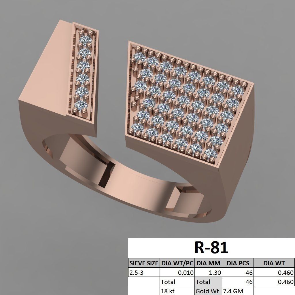 rings 3D print model_46