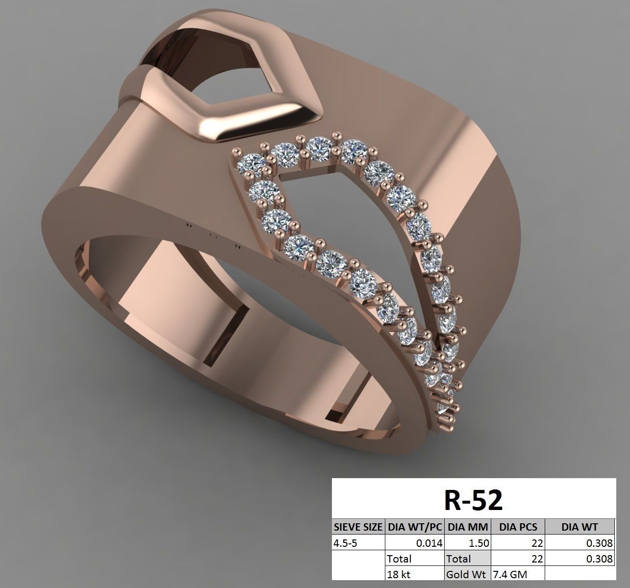 rings 3D print model_49