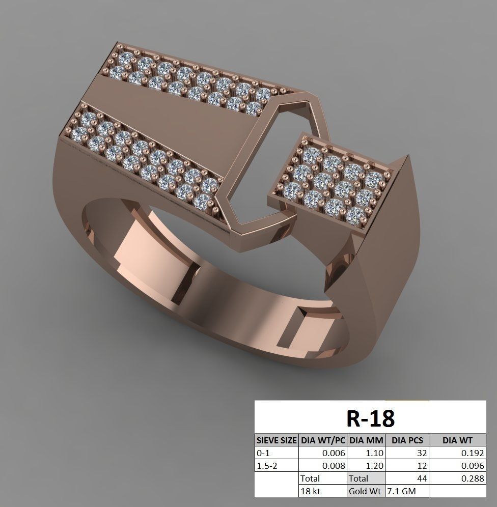 rings 3D print model_16