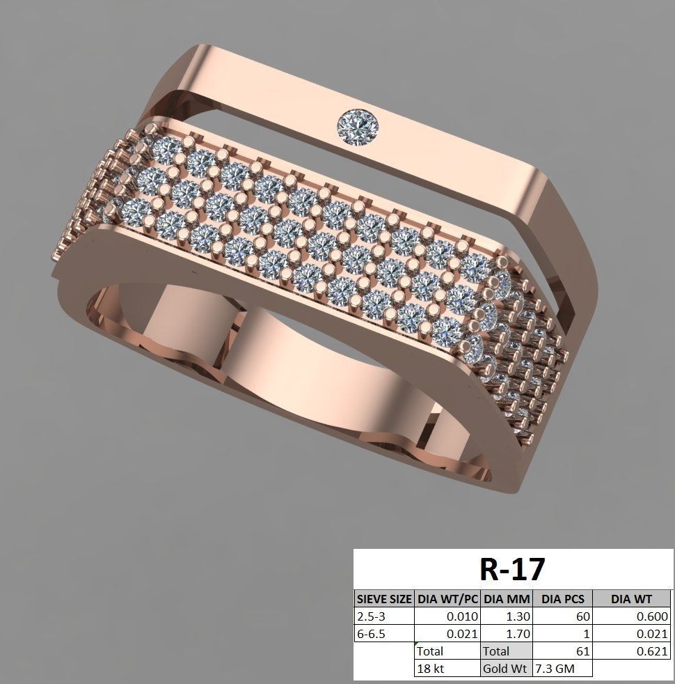 rings 3D print model_19