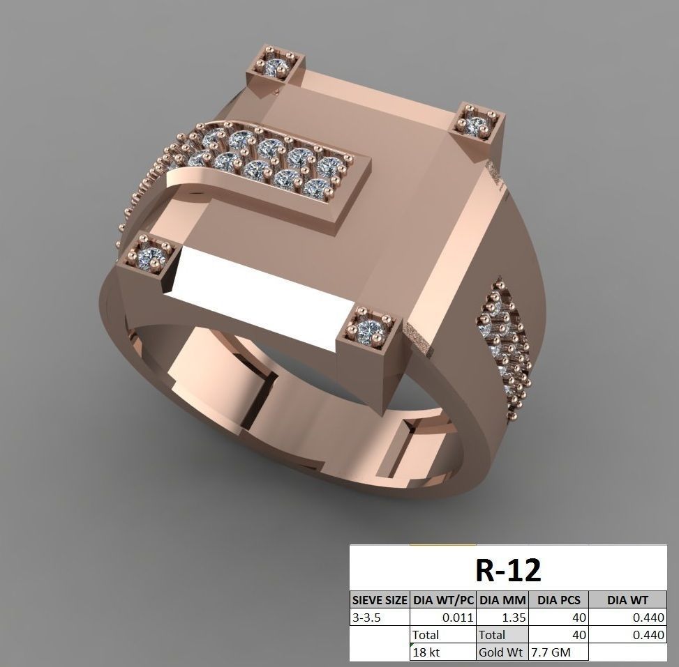 rings 3D print model_30
