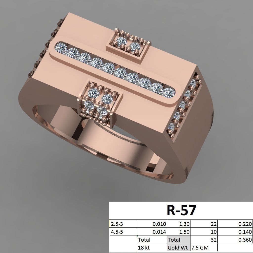 rings 3D print model_40