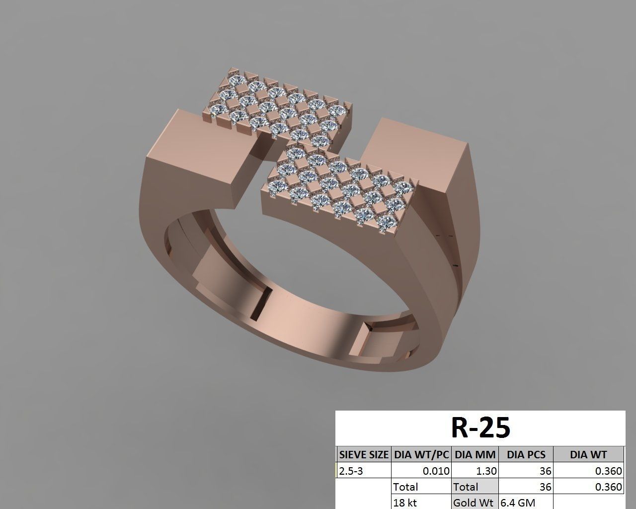 rings 3D print model_18