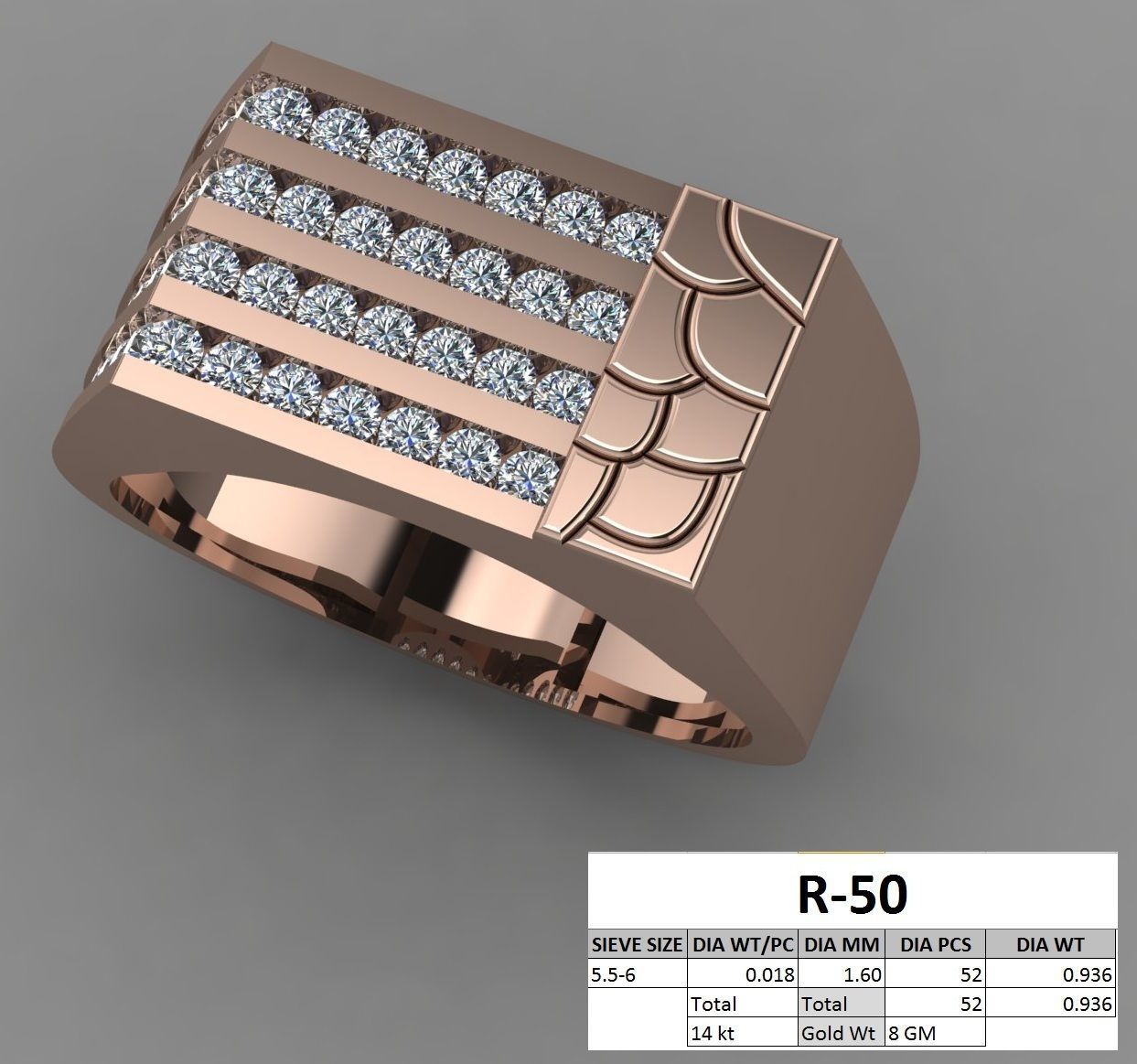 rings 3D print model_47
