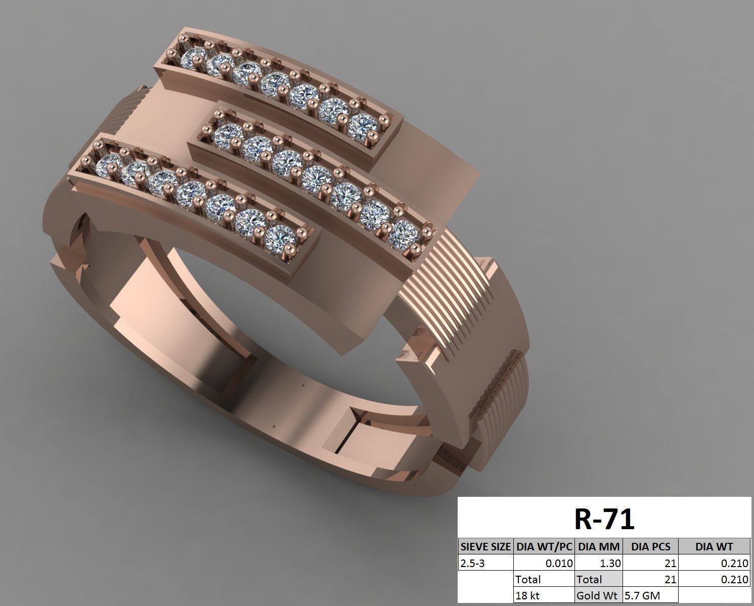 rings 3D print model_53